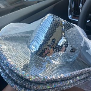 Disco cowgirl or cowboy hat